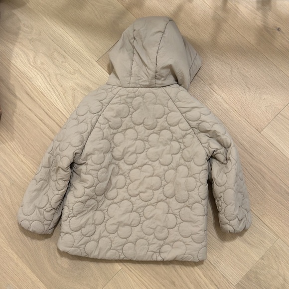 Zara Toddler Girls Floral Quilted Coat - Picture 4 of 4